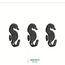 PremiumPort Metal Denizatı 3’lü Duvar Askısı Seti, Şık ve Yapışkanlı Dekoratif Askılar