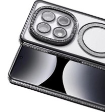 Hsc Bilişim Redmi Note 14 4g Joke Simli Magneticsafe Kılıf - Siyah