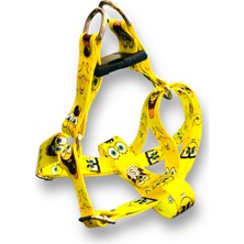 Feyza Design Ayarlanabilir Baskılı Kedi Köpek Göğüs Tasması, Konforlu ve Şık Tasarım