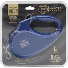 Feyza Design Dayanıklı Otomatik Köpek Uzatma Tasması, Royal Mavi, 50 Kg, 5 Metre