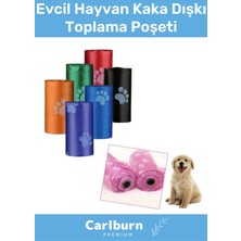 Feyza Design Pati Desenli Doğa Dostu Köpek Kaka Poşeti 4 Paket, 60 Adet Rulo