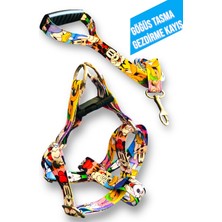 Feyza Design Rahat ve Şık Köpek Göğüs Tasması ile Gezdirme Kayışı Seti