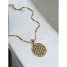 Mac Center Trend Model Altın Renk Paslanmaz Kararmaz Çelik Kadın Kolye