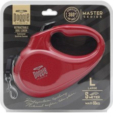 Feyza Design Otomatik Köpek Uzatma Tasması, Kırmızı, Xsmall, 12 Kg, 3 Metre