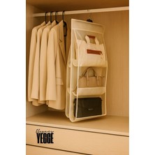 PremiumPort Şık 6'lı Dolap Içi Askılı Çanta Düzenleyici Seti