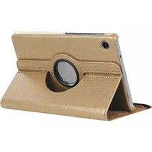 Hsc Bilişim Galaxy Tab A11 360 Tablet Deri Kılıf - Gold