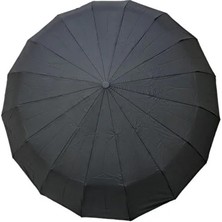 Sumo 16 Telli Profesyonel Unisex Şemsiye Siyah