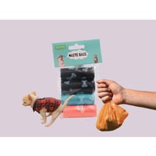 Feyza Design Pratik ve Temiz Kedi Köpek Kaka Poşeti 4’lü Paket