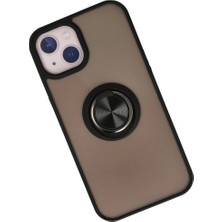 Hsc Bilişim Iphone 13 Kılıf Montreal Yüzüklü Silikon Kapak - Siyah