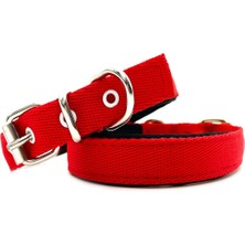 Feyza Design Yumuşak Dokulu Kırmızı Köpek Tasması, Rahat ve Şık Tasarım