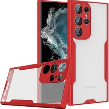 Hsc Bilişim Galaxy S23 Kılıf Platin Silikon - Kırmızı