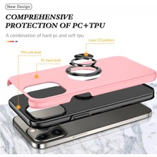 Hsc Bilişim Iphone 13 Kılıf Elit Yüzüklü Kapak - Pembe