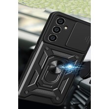 Hsc Bilişim Galaxy A05S Kılıf Pars Lens Yüzüklü Silikon - Yeşil