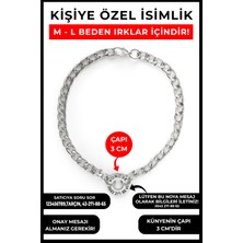 Feyza Design Kişiye Özel Çelik Köpek ve Kedi Isimlik Künye, Ayarlanabilir Zincir