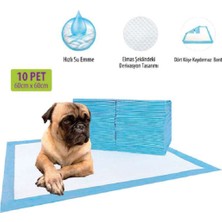 Feyza Design 60X60 cm Köpek ve Kedi Çiş Pedi 10'lu Set, Sağlıklı ve Konforlu Kullanım