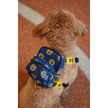 Feyza Design Renkli Köpek Göğüs Tasması ve Çantalı Set, Hafif ve Şık Tasarım