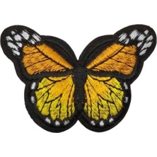 Toyigoo Aplike Ütü Ile Yapışan Kelebek Sarı Arma 7x5 cm TYGO-RS34YT