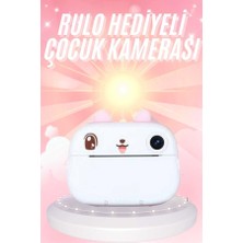 Toyigoo Çocuklara Özel Şirin Tasarımlı Mini Fotoğraf Yazıcısı 3 Adet Rulo Hediyeli TYGOO-RSHB34