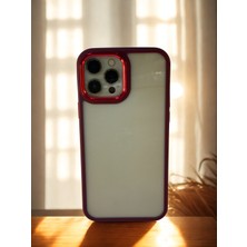 Aplus Renkli Silikon Çerçeveli Şeffaf Koruyucu Kılıf – Kalın Darbe Korumalı Kamera Çıkıntılı