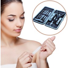 Toyigoo Çantalı Manikür Pensi Profesyonel ve Manikür Pedikür Seti 13 Parça Tırnak Eti Itici ve Cımb