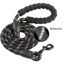 Feyza Design Siyah Reflektörlü Köpek Gezdirme Kayışı, Güvenli ve Rahat Kullanım