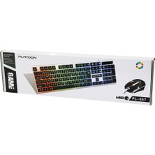Toyigoo Işıklı   USB Kablolu  Oyuncu Klavye - Mouse  Set PL-357 (4881) TYGO-RSGO34