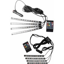Toyigoo 12'li Şerit LED Işık Rgb Sese ve Müziğe Duyarlı Araç Içi Ayak Altı TYGOO-RSHB34