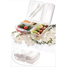 Toyigoo  Takeaway Ergonomik Asorti Çatal Bıçaklı Pratik Yoğurt Saklama Kabı TYGO-RS34YT