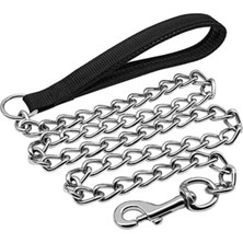 Feyza Design Yumuşak Kalın Zincir Köpek Gezdirme Kayışı 120 Cm, Büyük Irklar Için