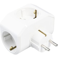 Toyigoo Beyaz Yonca Plus 3lü Topraklı Priz Fiş 03-Zm (4881) TYGO-RSGO34