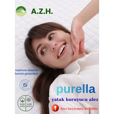 A.Z.H. Purella Kapitoneli Fitted  Koruyucu Alez Full Kenarlı Yatak Koruyucu (Sıvı Geçirmez Değildir.)