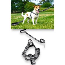 Feyza Design Konforlu Köpek Göğüs Tasması ve Gezdirme Kayışı Seti