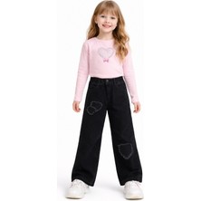 Modaplaza Kız Çocuk Inci Yıldız Nakışlı Pantolon