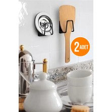 PremiumPort 2'li Kendinden Yapışkanlı Çok Amaçlı Metal Askı Siyah, Pratik ve Dayanıklı