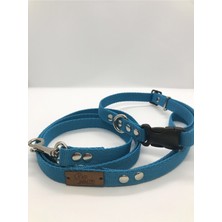 Feyza Design Turkuaz Renkli Büyük Irk Köpek Gezdirme Tasması, Konfor ve Güvenlik