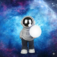 Çeşithane Çeşittech Romantic Moon Galaxy Gece Lambası - Uzay Temalı Akıllı Masa Lambası, 8 Farklı Nebula Modu ve Uzaktan Kumandalı Modern Projeksiyon Sistemi