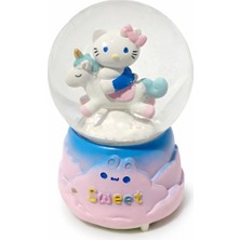 PremiumPort Rüya Gibi Unicorn ve Işıklar ile Müzikli Kar Küresi, Tatlı Tasarım