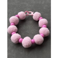 Feyza Design Sevimli Ponpon Köpek ve Kedi Tasması, Renkli Aksesuarlar