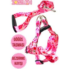 Feyza Design Konforlu Köpek Göğüs Tasması ve Gezdirme Kayışı Seti