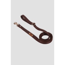 Feyza Design Ayarlanabilir Köpek Gezdirme Kayışı Eller Serbest, Kahverengi, 110-180 cm