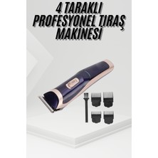 Toyigoo Tıraş Makinesi 4 Başlıklı Paslanmaz Çelik Bıçaklı Tüm Saç Tiplerine Uygun TYGOO-RSHB34