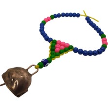 Feyza Design Boncuklu Çan Mini Boy Hayvan Tasma Zil Kuzu, Keçi, Inek, Köpek Için