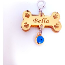 Feyza Design Kişiye Özel Köpek Tasma Isimlik, 4 cm Genişlik, Güvenle Şıklık Sağlayan Ürün