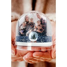 PremiumPort Şık Kar Küresi, Kar Tanesi Desenli, Dekoratif ve Havalı Hediye