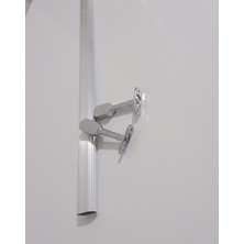 PremiumPort Alüminyum Askılık, Dolap Için, 90CM, Dayanıklı ve Hafif Tasarım