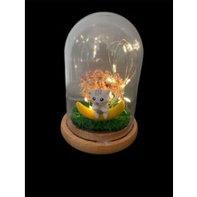 PremiumPort Yılbaşına Özel Sevimli Teraryum Işıklı Fanus Hediye