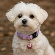 Feyza Design Sevimli Köpek Figürlü Zilli Tasma, Rahat ve Şık Tasarım