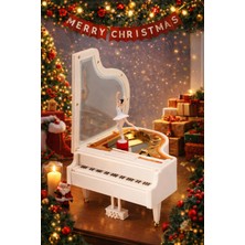 PremiumPort Hareketli Piyano Müzik Kutusu, Güzel Melodiler ve Renkli Tasarım