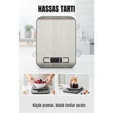 Toyigoo Dijital Hassas Mutfak Tartısı 10KG/1G - Paslanmaz Çelik Profesyonel Kuyumcu ve Diyet Terazisi  Ty