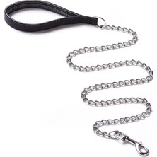 Feyza Design Büyük Irk Köpekler Için Soft Saplı Zincir Gezdirme, 120 Cm, Siyah